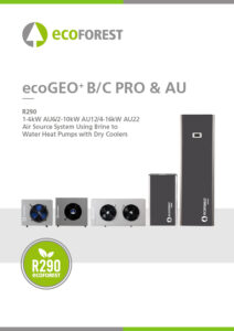 ecoGEO+ B/C PRO & AU brochure cover