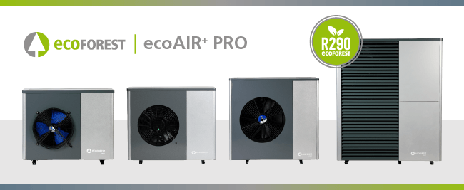 EcoAIR+ Pro Ecoforest heatpump range exclusively distributed and supported by Energy Lab